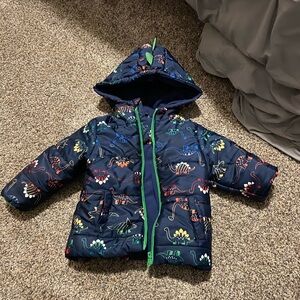 Wippette Navy Jacket with dinosaur print - 24 months